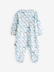 Baker by Ted Baker 100% Cotton Sleepsuits 3 Pack - Image 5 of 7
