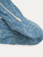 KIDLY Organic Zip 100% Cotton Sleepsuit - Image 4 of 5