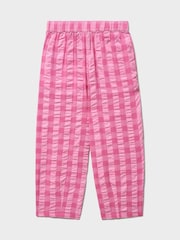 Crew Clothing Pink Cotton Barrel Leg Trousers - Image 3 of 3