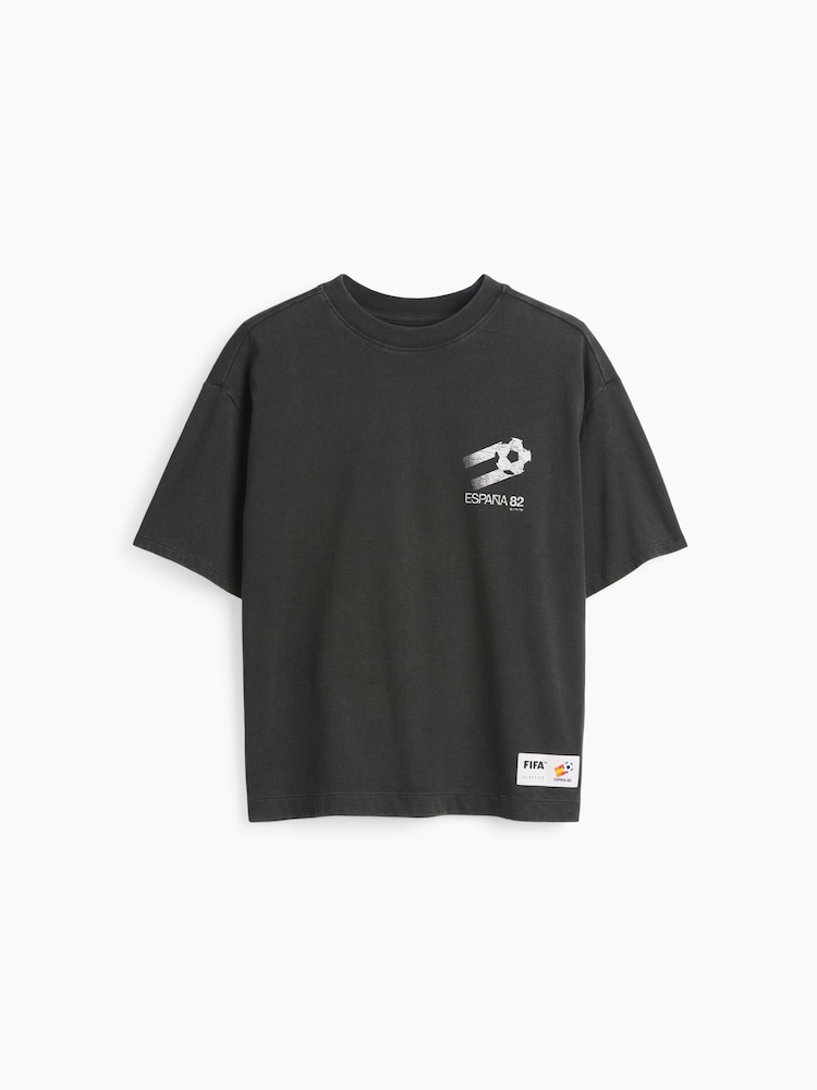 Gap Black Spain FIFA WORLD CUP™ Graphic Short Sleeve T-Shirt (4-13yrs) - Image 1 of 3 Gap Black Spain FIFA WORLD CUP™ Graphic Short Sleeve T-Shirt (4-13yrs) - Image 1 of 3