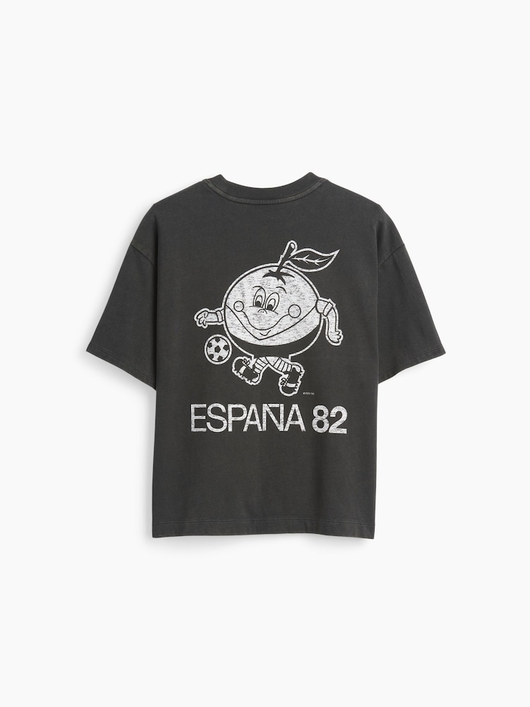 Gap Black Spain FIFA WORLD CUP™ Graphic Short Sleeve T-Shirt (4-13yrs) - Image 2 of 3 Gap Black Spain FIFA WORLD CUP™ Graphic Short Sleeve T-Shirt (4-13yrs) - Image 2 of 3