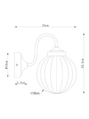 Brass Bourton Outdoor And Indoor (Including Bathroom) Wall Light - Image 7 of 7