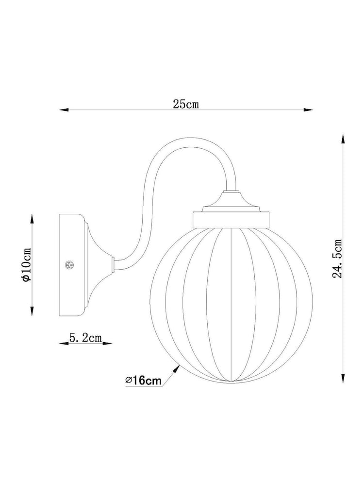 Brass Bourton Outdoor And Indoor (Including Bathroom) Wall Light - Image 7 of 7