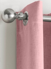 Enhanced Living Blush Pink Vogue Ready Made Thermal Blackout Eyelet Curtains - Image 2 of 4