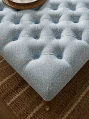 Laura Ashley Sweet Allysum Pale Seaspray Blue Ropsley Footstool - Image 2 of 8