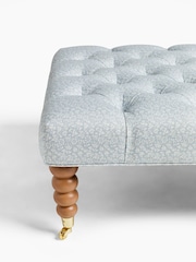 Laura Ashley Sweet Allysum Pale Seaspray Blue Ropsley Footstool - Image 7 of 8