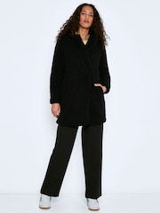 NOISY MAY Black Teddy Coat - Image 3 of 5