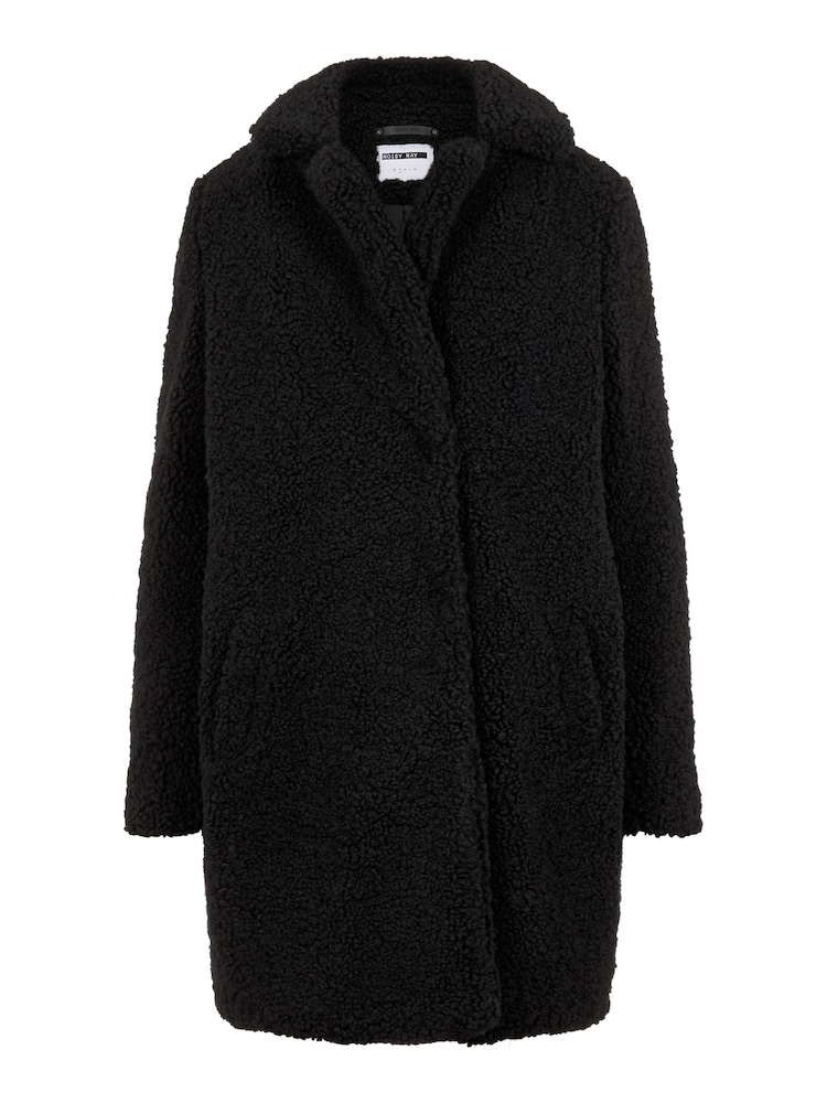 NOISY MAY Black Teddy Coat - Image 5 of 5