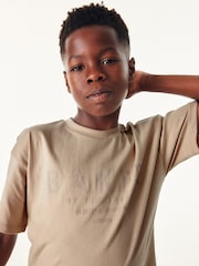 Baker by Ted Baker Oversized Stone 100% Cotton T-Shirt - Image 4 of 8
