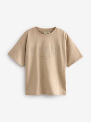 Baker by Ted Baker Oversized Stone 100% Cotton T-Shirt - Image 5 of 8