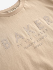 Baker by Ted Baker Oversized Stone 100% Cotton T-Shirt - Image 7 of 8