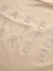 Baker by Ted Baker Oversized Stone 100% Cotton T-Shirt - Image 8 of 8