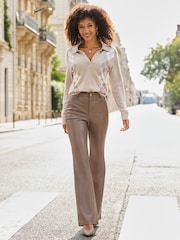 Sosandar Natural Argyle Button Front Collared Jumper - Image 4 of 5