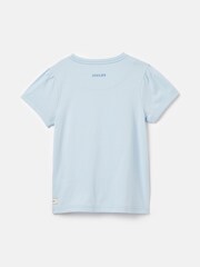 Joules Girls' Astra Blue Short Sleeve Artwork T-Shirt - Image 2 of 4