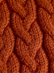 JoJo Maman Bébé Orange Fox Knitted Scarf - Image 4 of 4