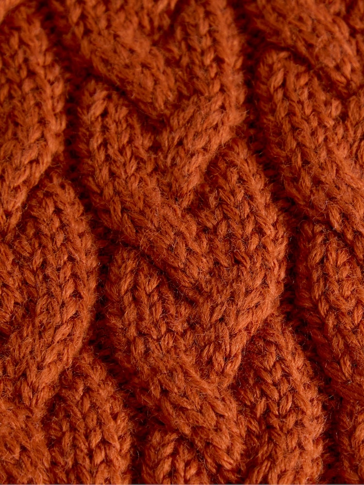 JoJo Maman Bébé Orange Fox Knitted Scarf - Image 4 of 4 JoJo Maman Bébé Orange Fox Knitted Scarf - Image 4 of 4