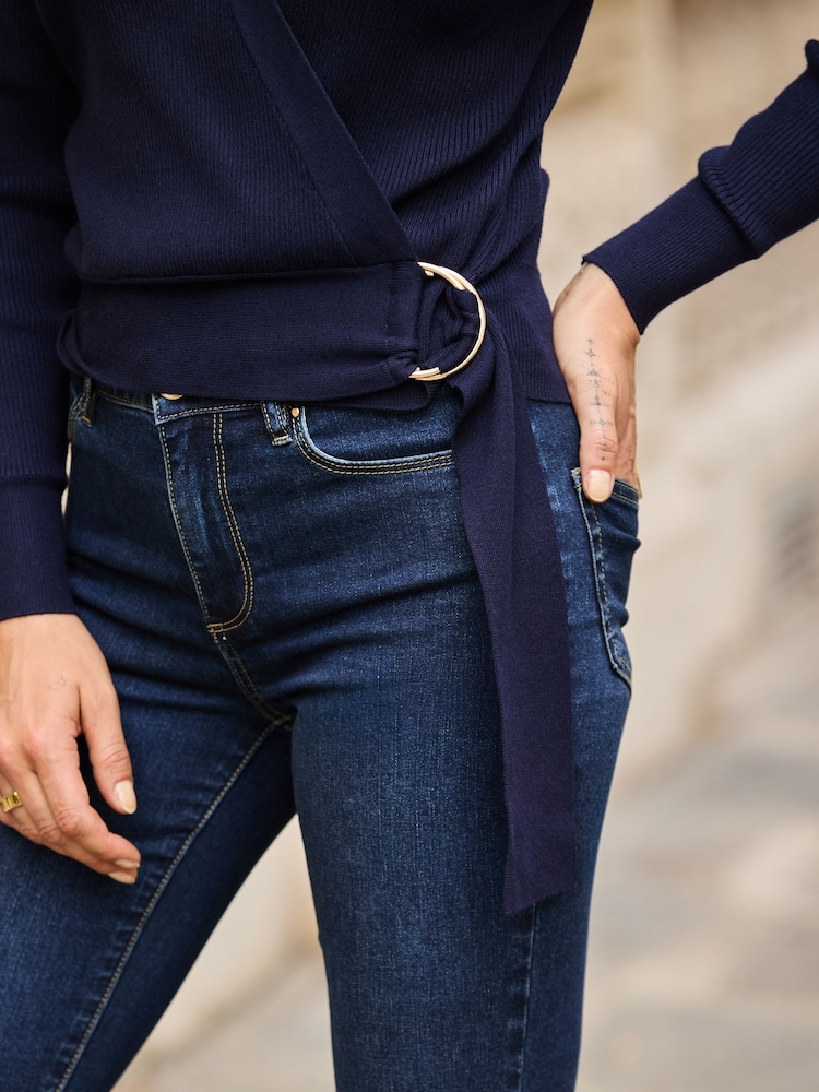 Sosandar Knitted Wrap Top - 5의 이미지 5