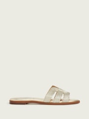 LK Bennett Gold Riley Metallic Rope Sliders - Image 1 of 2