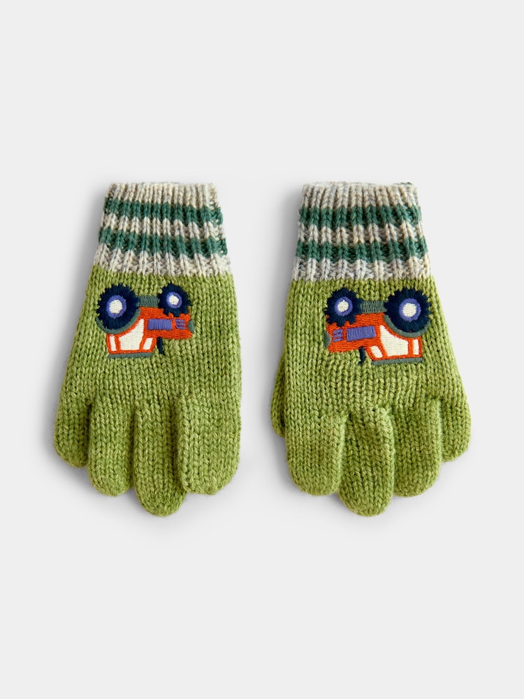 JoJo Maman Bébé Green Tractor Gloves - Image 2 of 4