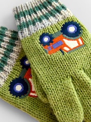 JoJo Maman Bébé Green Tractor Gloves - Image 4 of 4