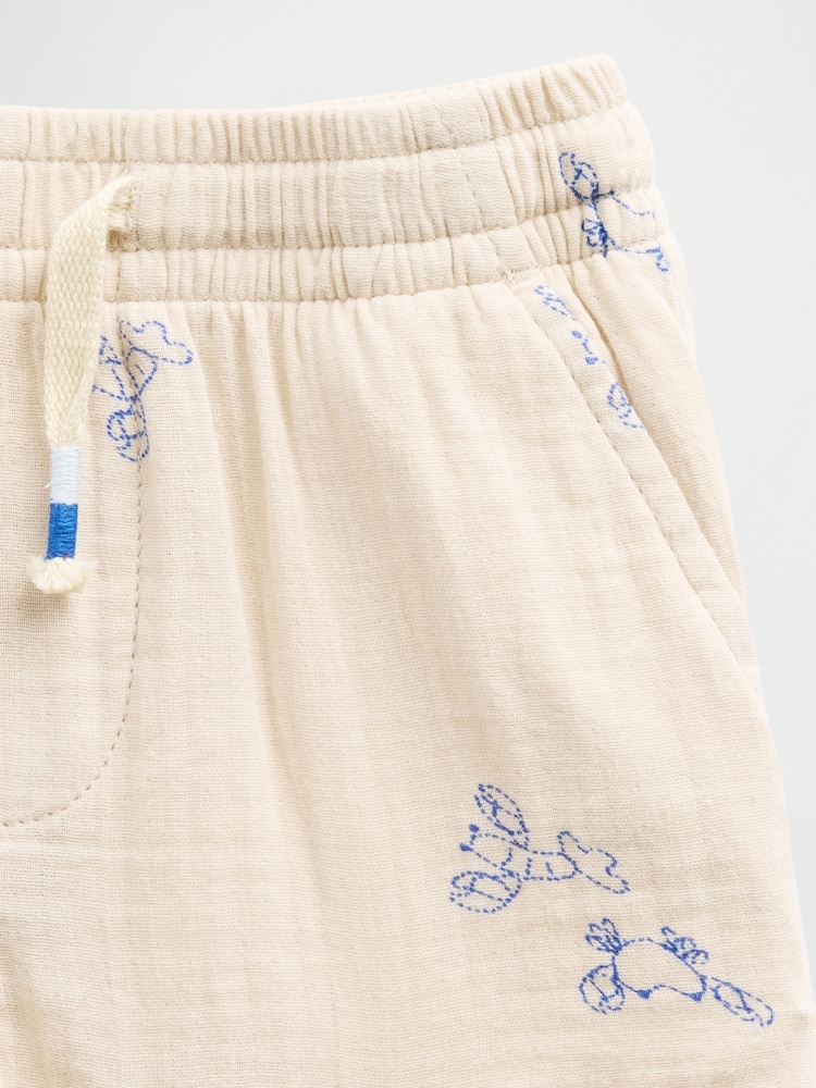 Gap Beige Lobster Gauze Print Pull On Shorts (6mths-6yrs) - Image 3 of 3 Gap Beige Lobster Gauze Print Pull On Shorts (6mths-6yrs) - Image 3 of 3