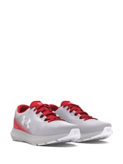 Under Armour Grey/Red Charged Rogue Shoes - Image 5 of 7