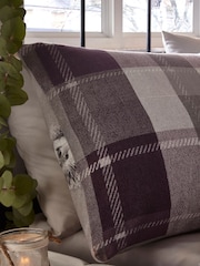 Dreams & Drapes Purple Colville Check Brushed 100% Cotton Duvet Cover and Pillowcase Set - Image 3 of 4