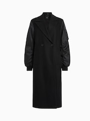 AllSaints Black Paulah Coat - Image 10 of 10