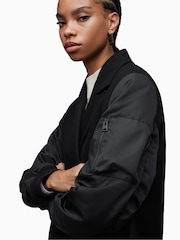 AllSaints Black Paulah Coat - Image 6 of 10