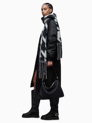 AllSaints Black Paulah Coat - Image 7 of 10