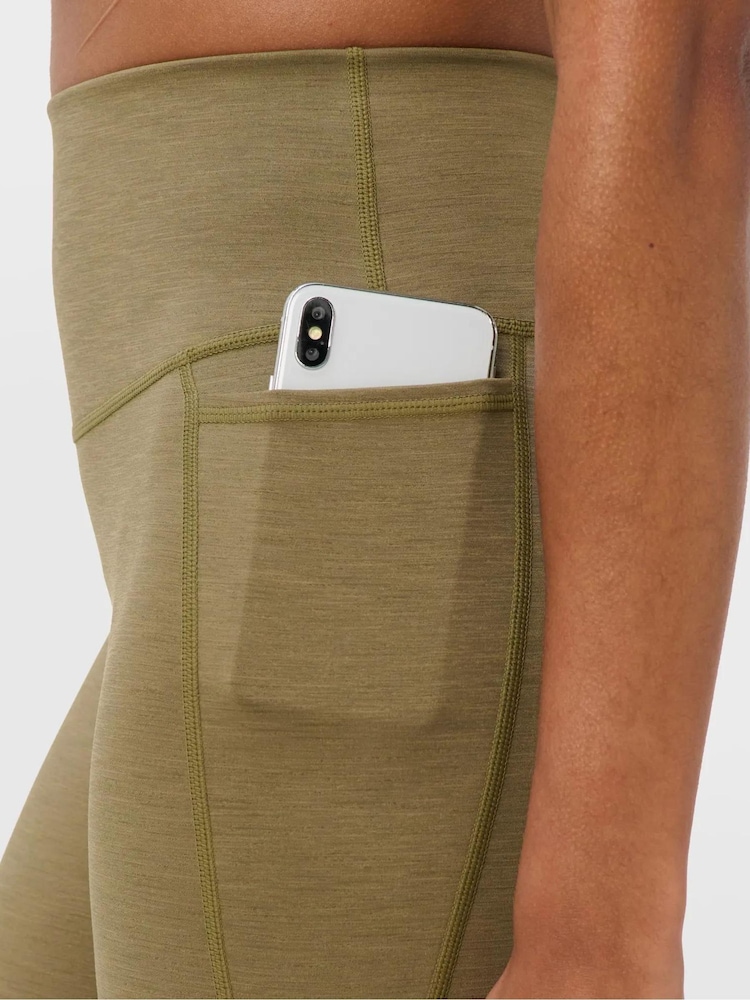 Sweaty Betty Green Ultimate Move 7/8 Marl Leggings - Image 6 of 6