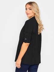 M&Co Black Dark Textured Blazer Jacket - Image 3 of 4