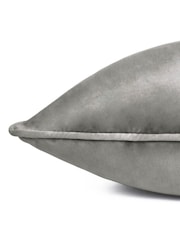 Furn Charcoal/Dove Meridian Velvet 45 x 45cm Cushion Cover - Image 5 of 6