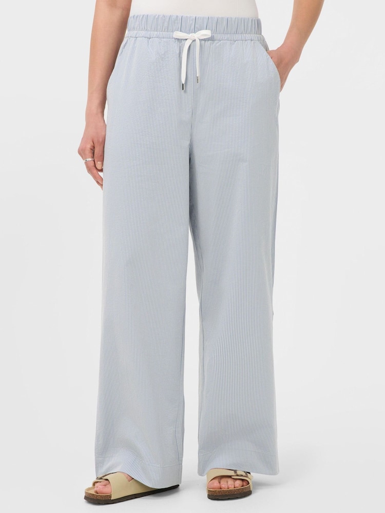 Sweaty Betty Blue Summer Stripe Regular Trousers - Image 2 of 4 Sweaty Betty Blue Summer Stripe Regular Trousers - Image 2 of 4
