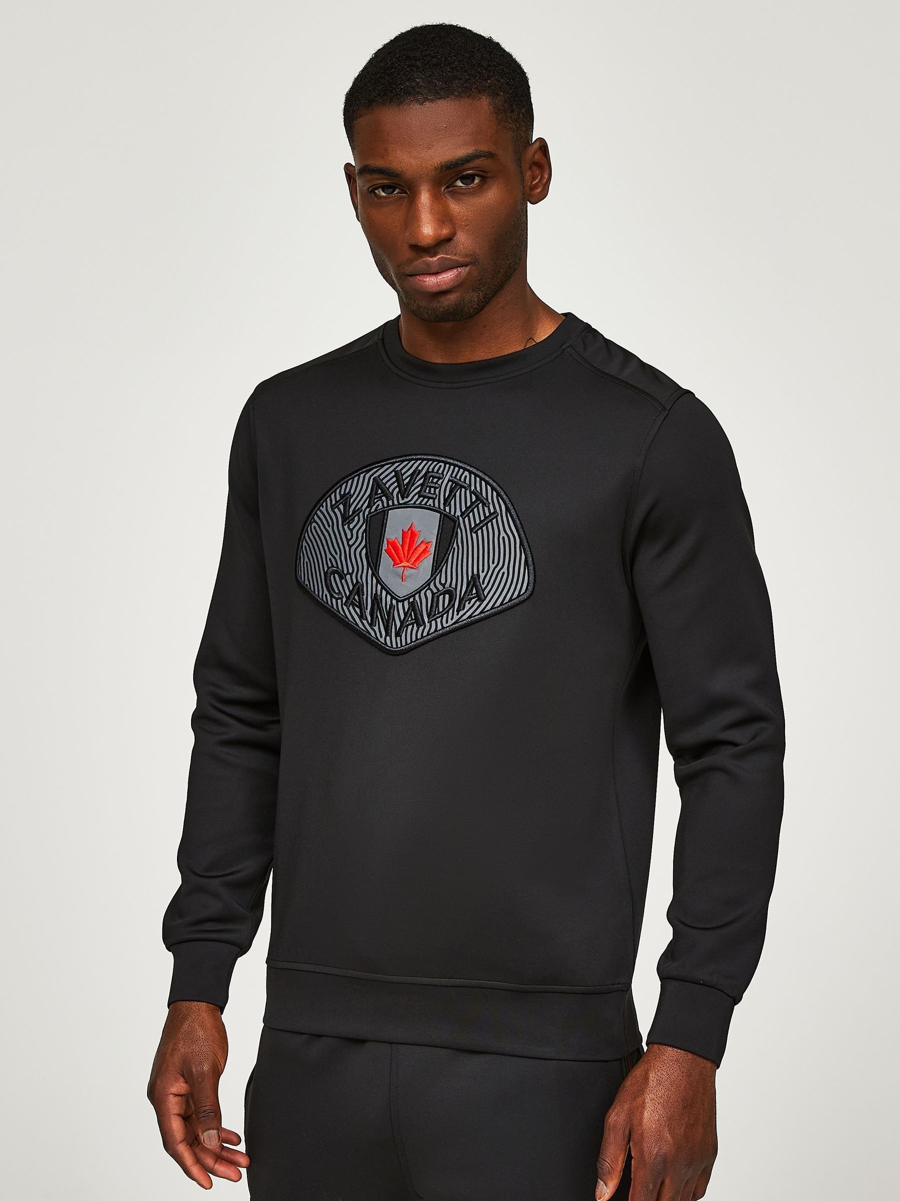 Buy Zavetti Canada Levito Black Sweatshirt from Next Luxembourg