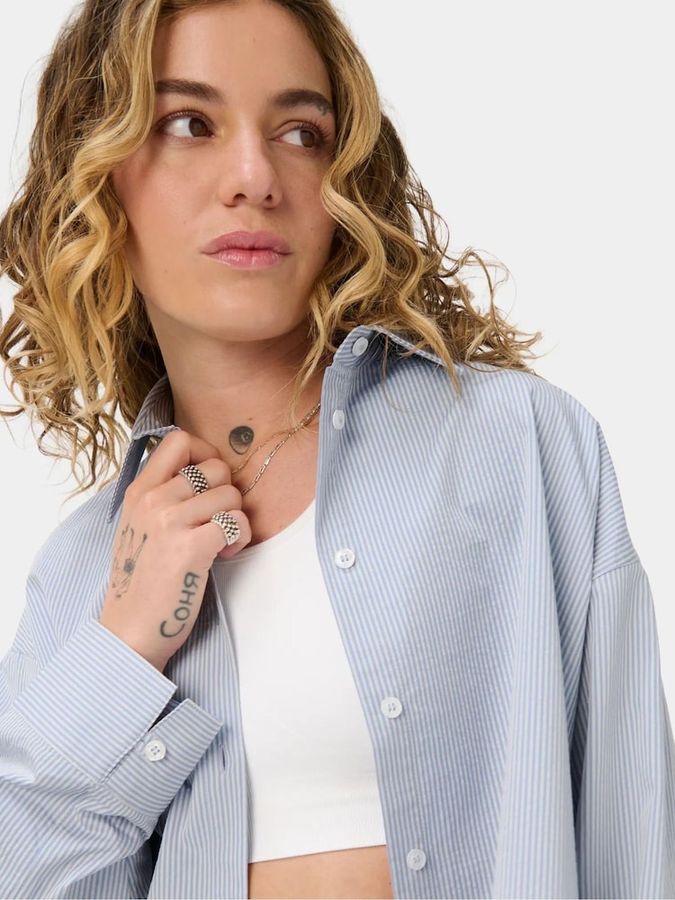 Sweaty Betty Blue Summer Stripe Shirt - Image 2 of 6