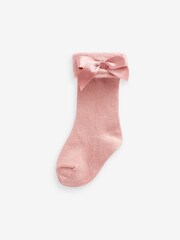 Pink & Weiß - Babysocken mit Schleife im 3er-Pack (0 M.–2 J.) - Bild 3 von 4