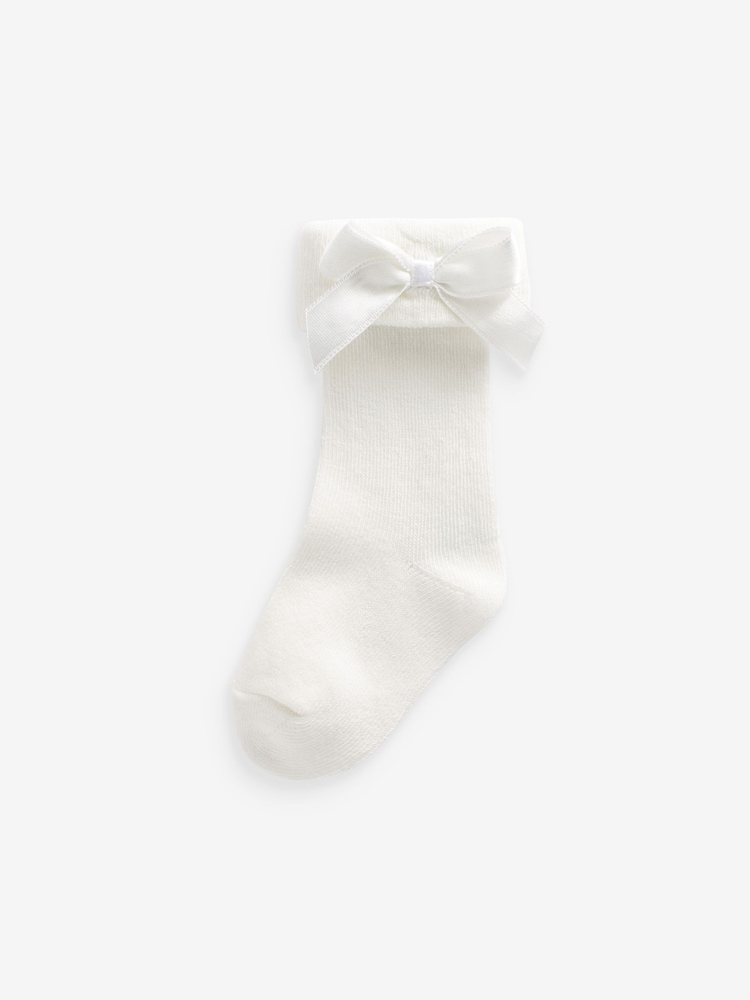 Pink & Weiß - Babysocken mit Schleife im 3er-Pack (0 M.–2 J.) - Bild 4 von 4 Pink & Weiß - Babysocken mit Schleife im 3er-Pack (0 M.–2 J.) - Bild 4 von 4