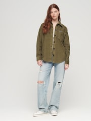 Superdry Green Chunky Cord Overshirt Jacket - Image 2 of 6