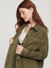 Superdry Green Chunky Cord Overshirt Jacket - Image 3 of 6