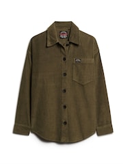 Superdry Green Chunky Cord Overshirt Jacket - Image 4 of 6