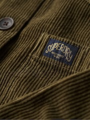 Superdry Green Chunky Cord Overshirt Jacket - Image 6 of 6