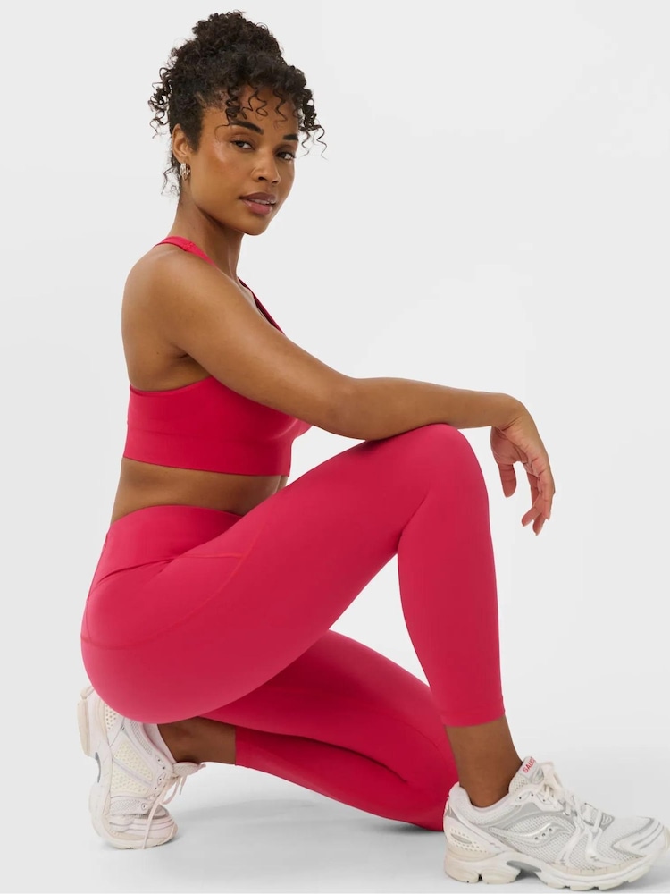 Sweaty Betty Red 7/8 Length Power Workout Leggings - Image 1 of 6 Sweaty Betty Red 7/8 Length Power Workout Leggings - Image 1 of 6