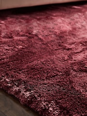 Dark Red Collection Luxe Plush Rug - Image 3 of 5