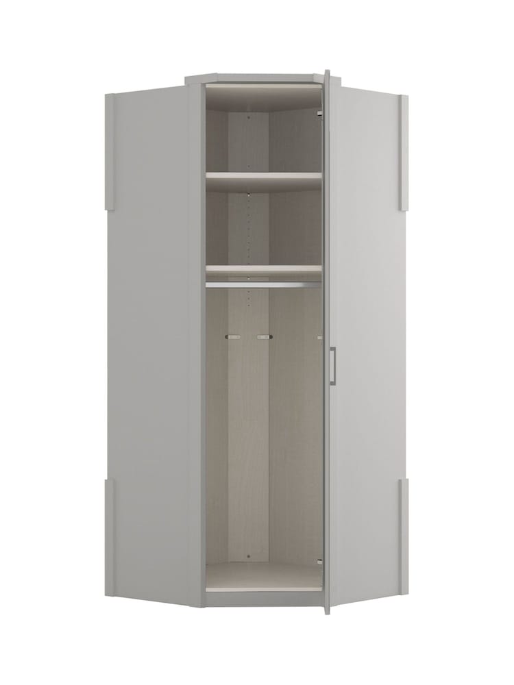 Wiemann Grey Peyton Corner Mirror Semi-Fitted Wardrobe - Image 6 of 6