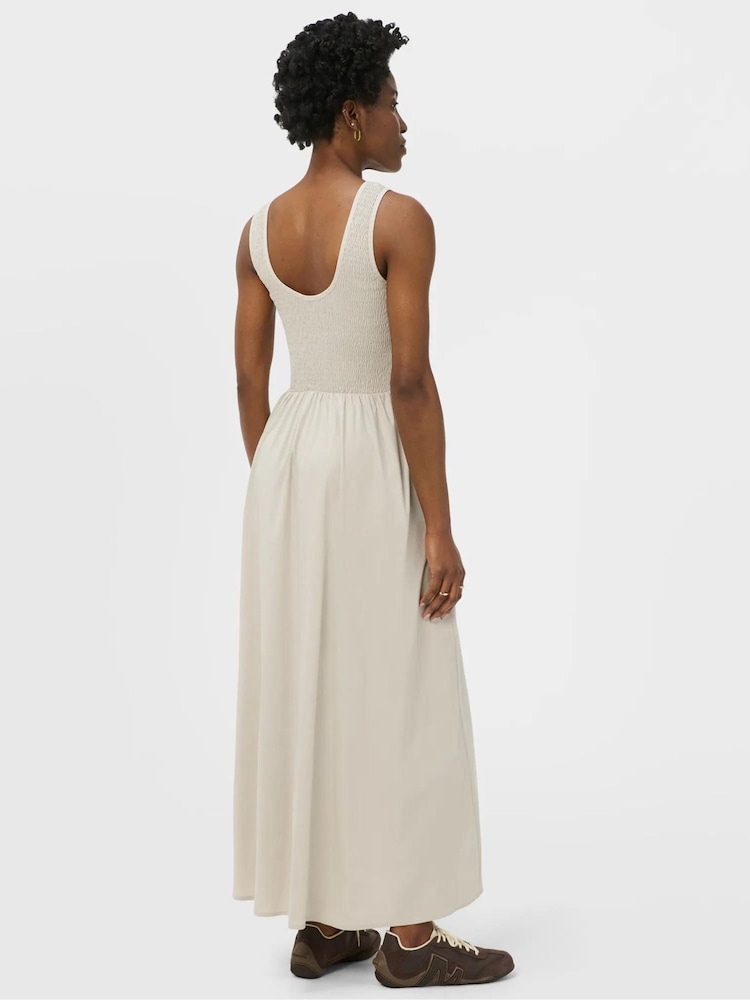 Sweaty Betty Brown Cotton Poplin Scoop Neck Maxi Dress - Image 2 of 6 Sweaty Betty Brown Cotton Poplin Scoop Neck Maxi Dress - Image 2 of 6