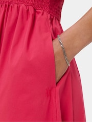 Sweaty Betty Red Cotton Poplin V-Neck Short Sleeve Midi Dress - Image 4 of 6