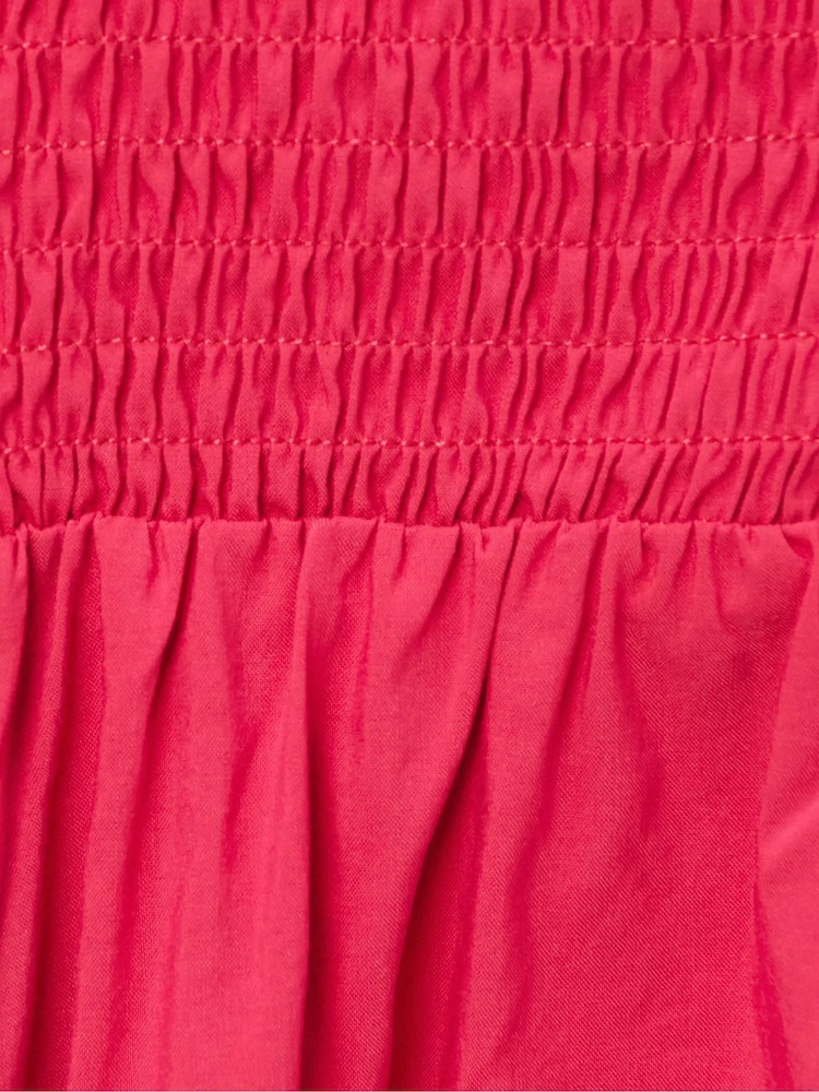 Sweaty Betty Red Cotton Poplin V-Neck Short Sleeve Midi Dress - Image 6 of 6 Sweaty Betty Red Cotton Poplin V-Neck Short Sleeve Midi Dress - Image 6 of 6