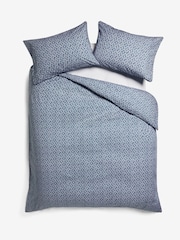 Nina Campbell Blue Kyoto 180 Thread Count Duvet Cover and Pillowcase Set - Image 3 of 4