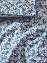 Nina Campbell Blue Kyoto 180 Thread Count Duvet Cover and Pillowcase Set - Image 4 of 4